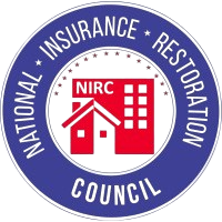 The national insurance restoration council icon use in the mega menu for credibility of the website